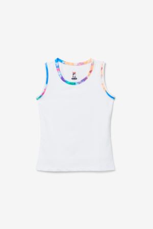 FILA Core Fullback Tank Clothing White / Multicolor,Kids Tennis | CA.QZFMXA497